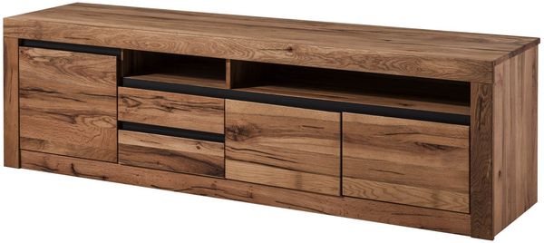 TV-Board Wild-/ Zerreiche 185x45x55 tabacco brown geölt MONTREUX #330