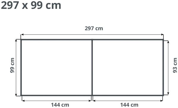 GFP Aluminium Hochbeet KINGSIZE DANIELA - 297 x 99 x 77 cm - Alu natur, Stecksystem, langlebig Bild 6
