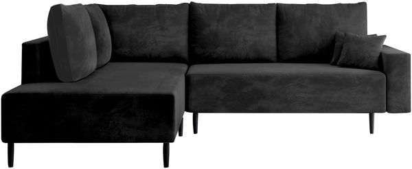 AX LIVING Kalkan Ecksofa mit Schlaffunktion Couch L Form Schwarz 257 L Bild 2