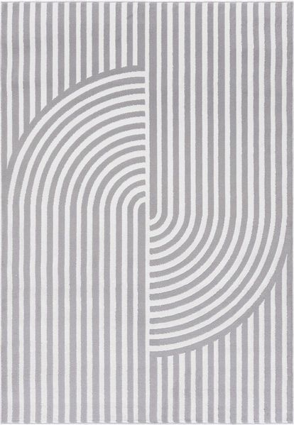 Mazovia Designteppich Modern Geometrisch Teppich Minimalistisch Weich Teppich für Wohnzimmer, 80 x 150 cm, Fußbodenheizung