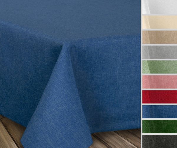 Beautex Tischdecke Fleckenabweisende bügelfreie Tischdecke mit Lotuseffekt, Leinenoptik (1-tlg)