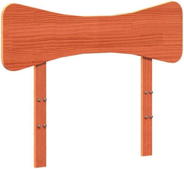 vidaXL Massivholzbett ohne Matratze Wachsbraun 90x190 cm Kiefernholz 3328255 Bild 6