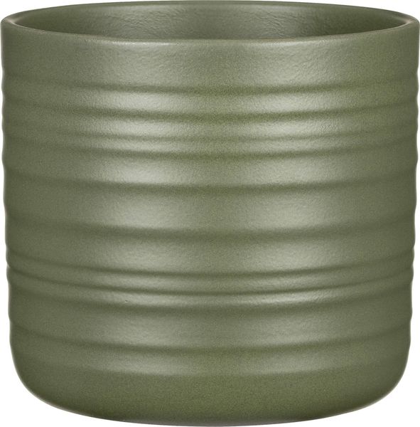 Scheurich Übertopf Serie Forest Green 850 Keramik grün Ø 12 x 11 cm
