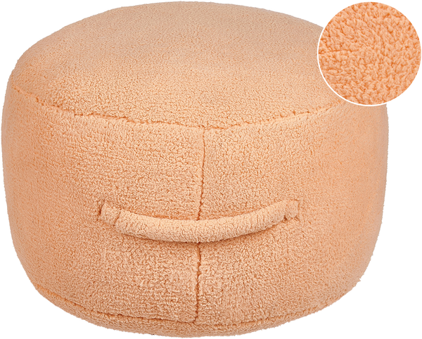 Pouf ADLANA Bouclé Orange