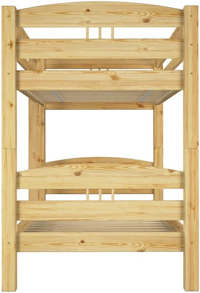 Erst-Holz Etagenbett Kiefer natur 90x200 Bild 5