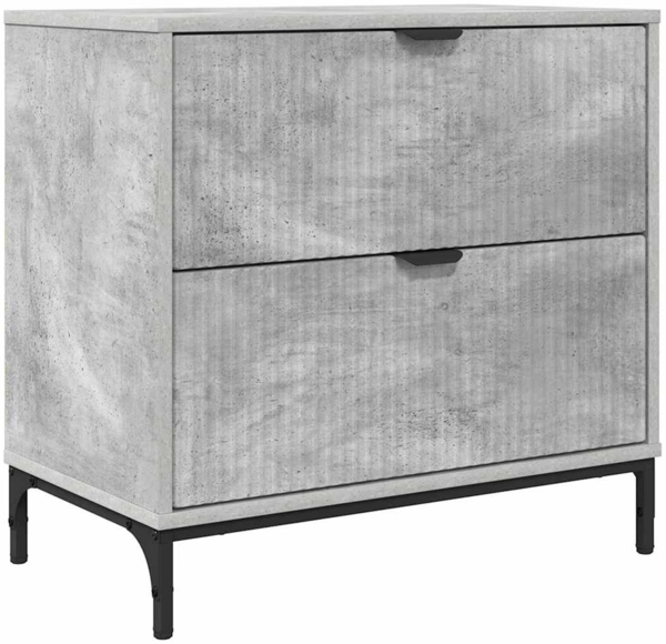 vidaXL Nachttisch Betongrau 63,5 x 36 x 61 cm Holzwerkstoff 883467