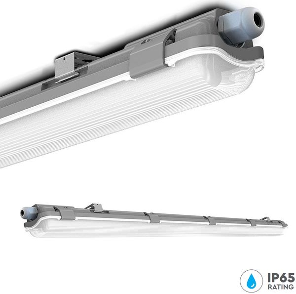 150cm 22W LED Feuchtraumlampe Wannenleuchte 1 Flammig T8 LED Tube 6400K - Kaltweiß IP65