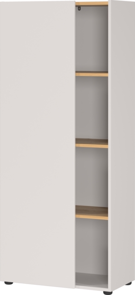 Germania Aktenschrank 2233-605 GW-Adrano, in Kaschmir/Navarra-Eiche-Nb, grifflose Optik, 61 x 145 x 34 cm (BxHxT)