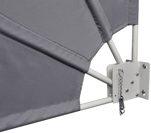 vidaXL Faltbarer Balkonfächer Grau 160×240 cm 41574 Bild 4