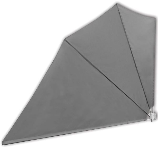 vidaXL Faltbarer Balkonfächer Grau 160×240 cm 41574 Bild 2