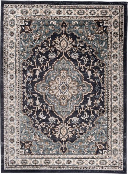 Mazovia Orientteppich Oriente Teppich - Traditioneller Teppich Orient Grau, 120x170 cm, Geeignet für Fußbodenheizung, Pflegeleicht, Wohnzimmerteppich