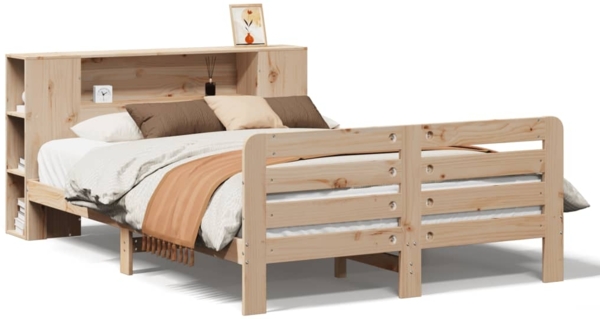 vidaXL Massivholzbett ohne Matratze 120x200 cm Kiefernholz 3309875