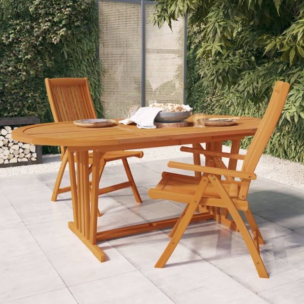 vidaXL Gartentisch 200x100x75 cm Massivholz Eukalyptus 316072