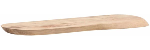 Wandregal Akazie Massivholz 60cm - Schwebendes Design Regal für die Wand Holz massiv - Hängeregal in organischer Form - Wandboard aus Echtholz