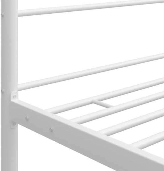 vidaXL Himmelbett Weiß Metall 180x200 cm 325067 Bild 6