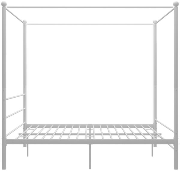 vidaXL Himmelbett Weiß Metall 180x200 cm 325067 Bild 5