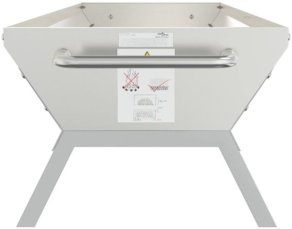 vidaXL Grill Silbern 118x42x30,5 cm Edelstahl 319969 Bild 5