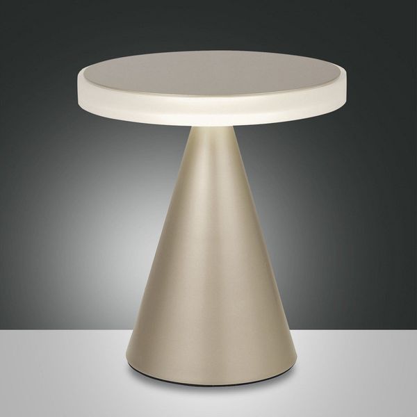 FABAS LUCE No. 3386-35-225 LED Tischleuchte Neutra gold matt mit Touchdimmer 27 cm