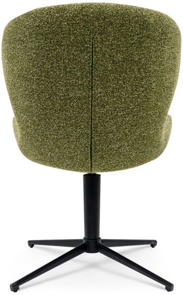 Esszimmerstuhl Salcin 2er-Set aus Boucle-Stoff - mit Dreh-Rückstellfunktion, Grün Bild 7