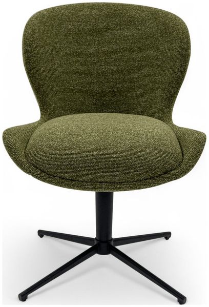 Esszimmerstuhl Salcin 2er-Set aus Boucle-Stoff - mit Dreh-Rückstellfunktion, Grün Bild 6