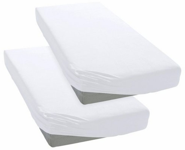 my home Spannbettlaken BLACKBERRY, Jersey, Gummizug: rundum, (2 Stück), Baumwolle, Matratzen bis 28 cm Höhe, Bettlaken, Spannbetttuch, Laken Bild 4