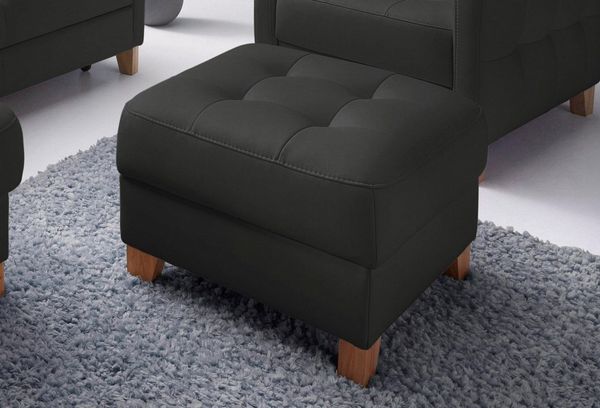 exxpo - sofa fashion Hocker Elio bequemer Sitzkomfort und aufwendiger Detailverarbeitung, mit Staufach unter der Sitzfläche