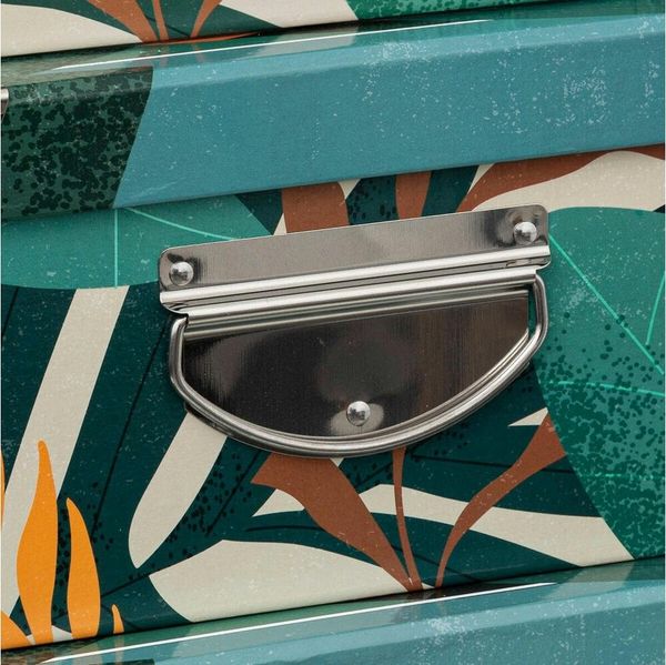5five Simply Smart Aufbewahrungsbox Boxset Tropical 6-tlg. (Set, 6 St), stoßfeste Metall-Ecken