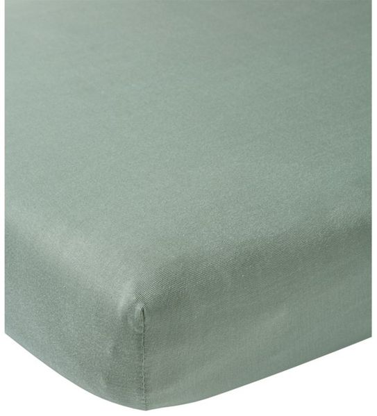 Meyco Spannbetttuch Stone Green, 60x120 cm