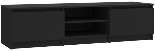 vidaXL TV-Schrank Schwarz 140x40x35,5 cm Holzwerkstoff 800649