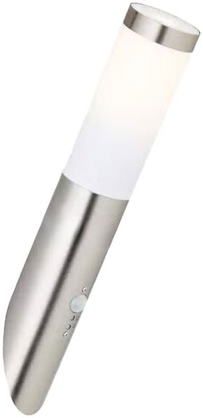 RGB LED Wandlampe, Edelstahl, Bewegungsmelder, H 40 cm