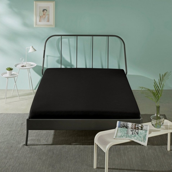 REDBEST Spannbettlaken Spannbettlaken "San Francisco", Jersey, Gummizug: Rundumgummi, (1 Stück), Single-Jersey Uni Bild 2