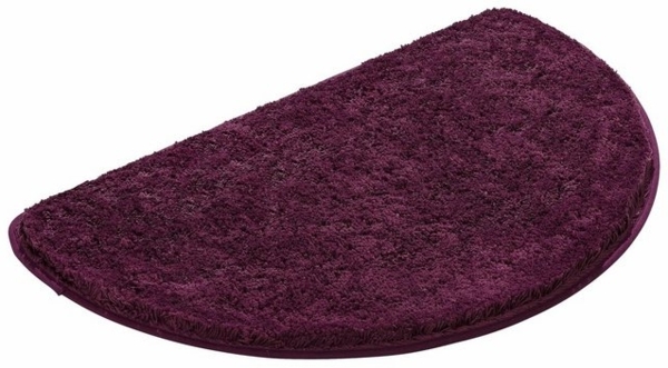 KiNZLER Badematte Chaozhou, Höhe 20 mm, rutschhemmend beschichtet, fußbodenheizungsgeeignet, Polyester, halbrund, Badteppich, Uni Farben, weich, als rechteckig, rund & Set erhältlich Bild 3