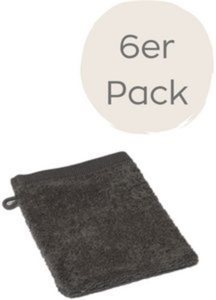 Wewo fashion Waschhandschuh 9517W, (Packung, 6-St), saugstark Bild 4