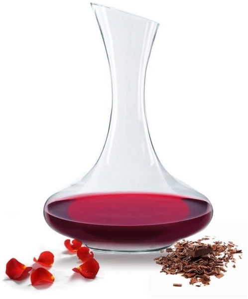 Handgemachte Weinkaraffe 1,5 Liter Dekantier Glaskaraffe Karaffe Glas Bild 3