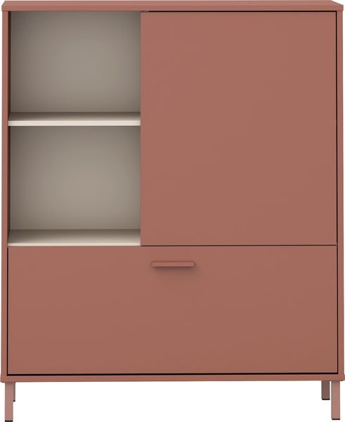 Kommode >MILLES< in Terrakotta - 103,9x124,8x41,5cm (BxHxT)