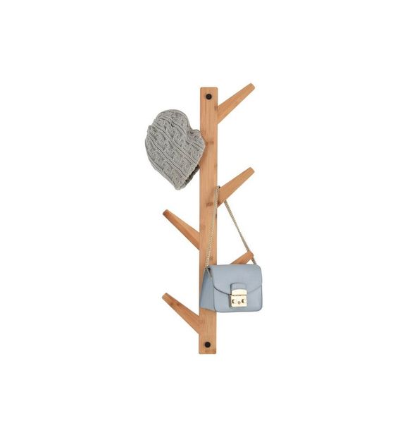 Kreher Wandgarderobe Hakenleiste aus Bambus