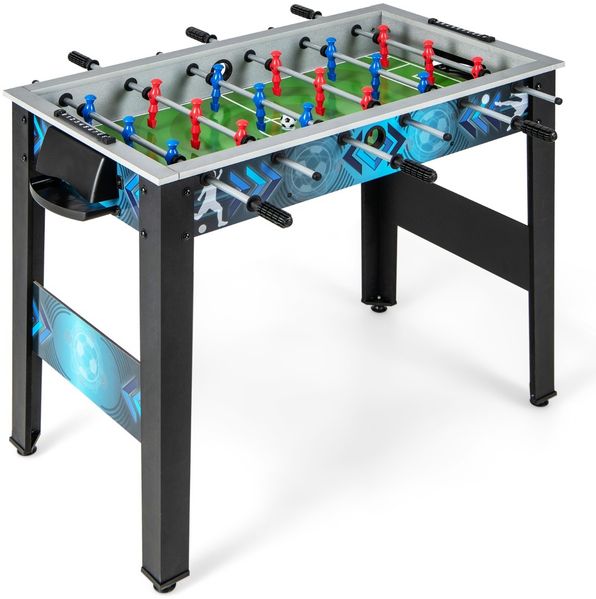 Kinder Tischkicker mit 2 Fußbällen & 18 Spielern Holz Kickertisch Tischfussball Fußballtisch