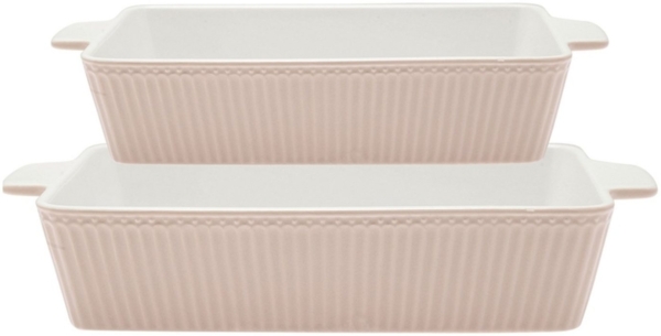 Greengate Alice Auflaufform creamy fudge Set2