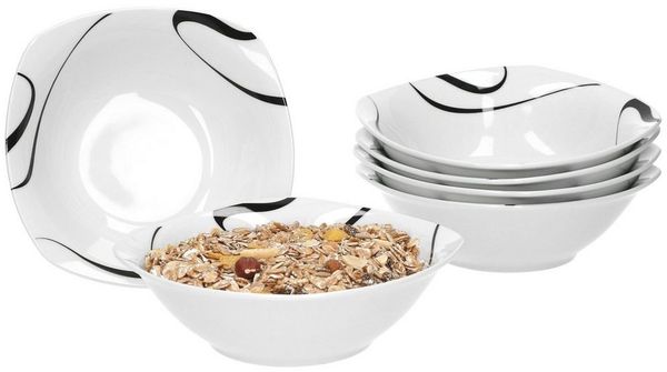 van Well Müslischale 6er Set Müsli- Salatschale Galaxy 14,3cm, Porzellan