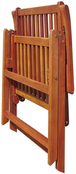 vidaXL Klappbare Gartenstühle 4 Stk. Massivholz Akazie 3065515 Bild 5