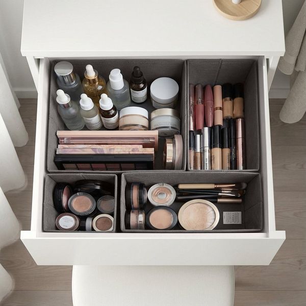 Sekey Aufbewahrungsbox Aufbewahrungsboxen Set us Vliesstoff Faltbare Stoffboxen Organizer (6 St), S (28×28×13×2, 14×28×13×2, 14×14×13×2) – für Schrank/Kleiderschrank