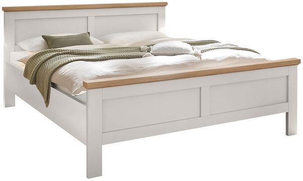 Bett LIV'IN Asmara / LIV`IN Asmara, Holzwerkstoff, Weiß, Holzfarben, 191 x 100 x 211 cm