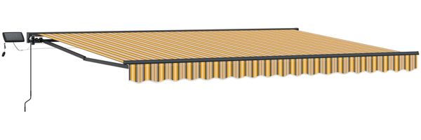 vidaXL Manueller Markisenrahmen mit LEDs 4,5 x 3,5 m 3420906 Bild 2