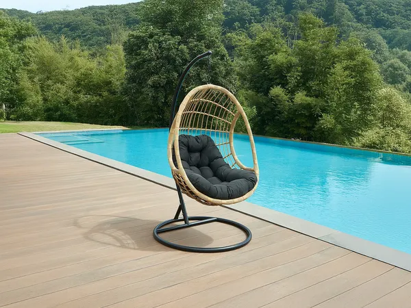 Vente-unique - ZALO Leisure furniture for garden Harz Beige - B 105 cm x H 195 cm x L 105 cm