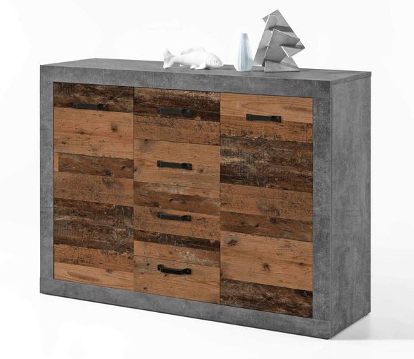 Kommode 'INDIANA', Betonoxid Old Wood