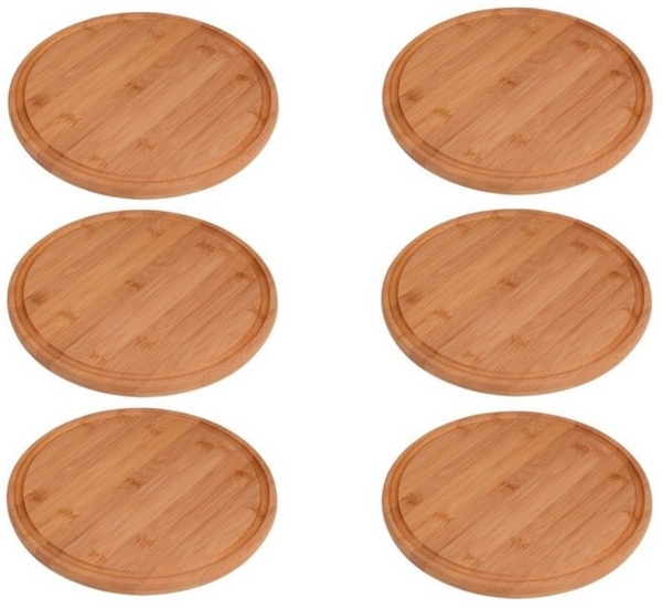 6 Stück Fleischteller aus BAMBUS Ø 25 cm Bild 4