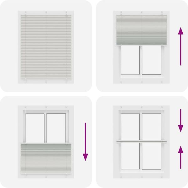 vidaXL Plissee Hellgrau 110x150 cm Stoffbreite 109,4 cm Polyester 4015349 Bild 7