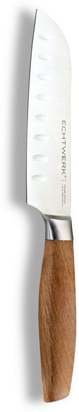 ECHTWERK Santokumesser Classic Edition, Küchenmesser, Edelstahl, Klingenlänge 15 cm, Griff aus Akazienholz