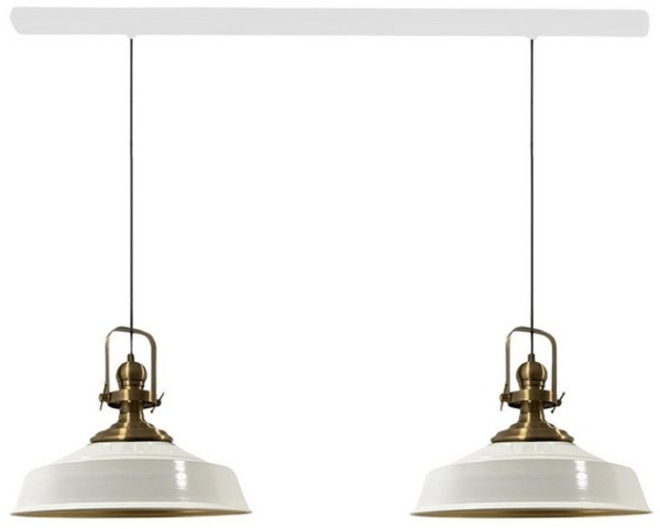 Bamyum Pendelleuchte Asletl Hängelampe aus Metall 2 Flammige, E27, Vintage Lampe, ohne Leuchtmittel Bild 4