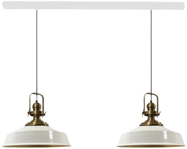 Bamyum Pendelleuchte Asletl Hängelampe aus Metall 2 Flammige, E27, Vintage Lampe, ohne Leuchtmittel Bild 1